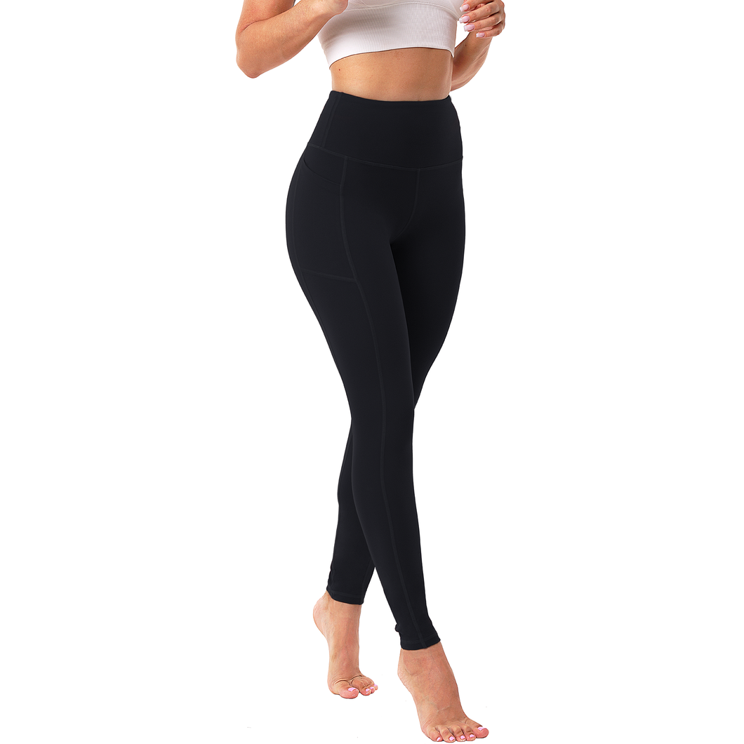 Womens 7/8 Workout Leggings with Pockets Deap Blue
